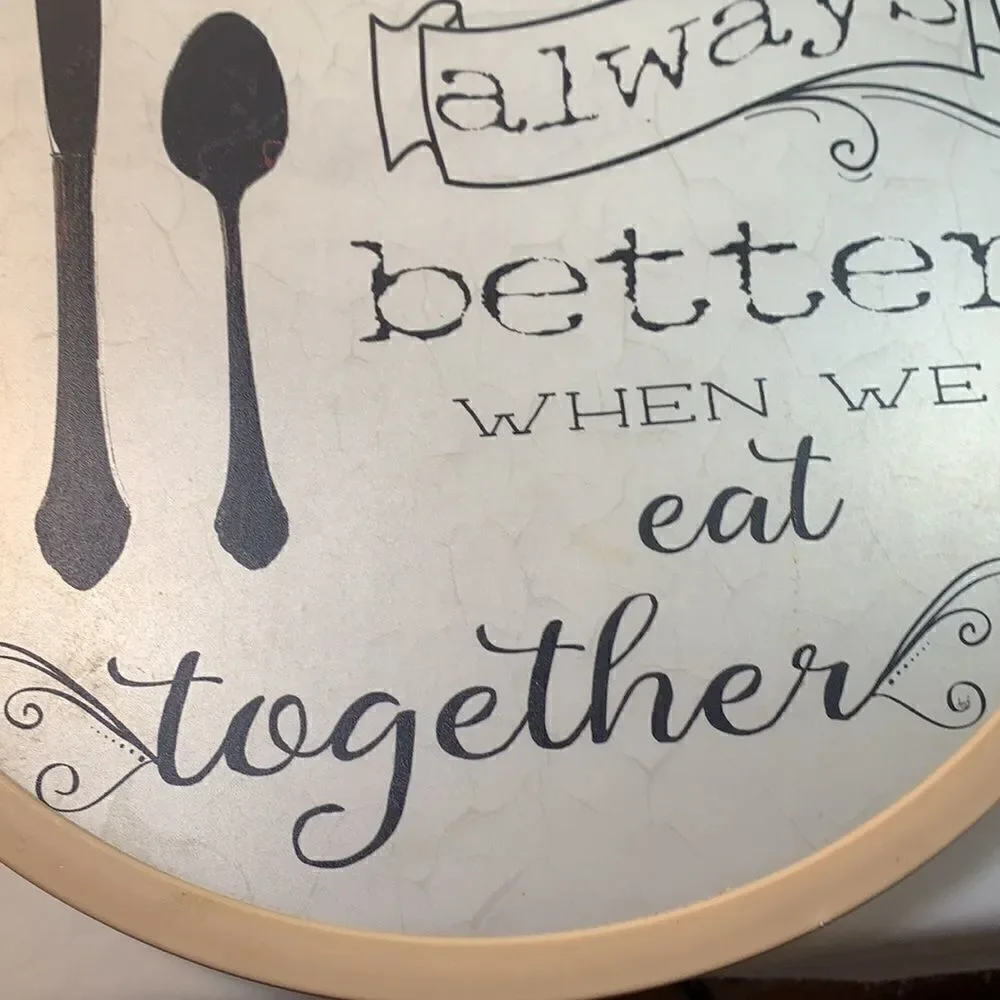 Turntable Dinner Is Always Better When We Eat